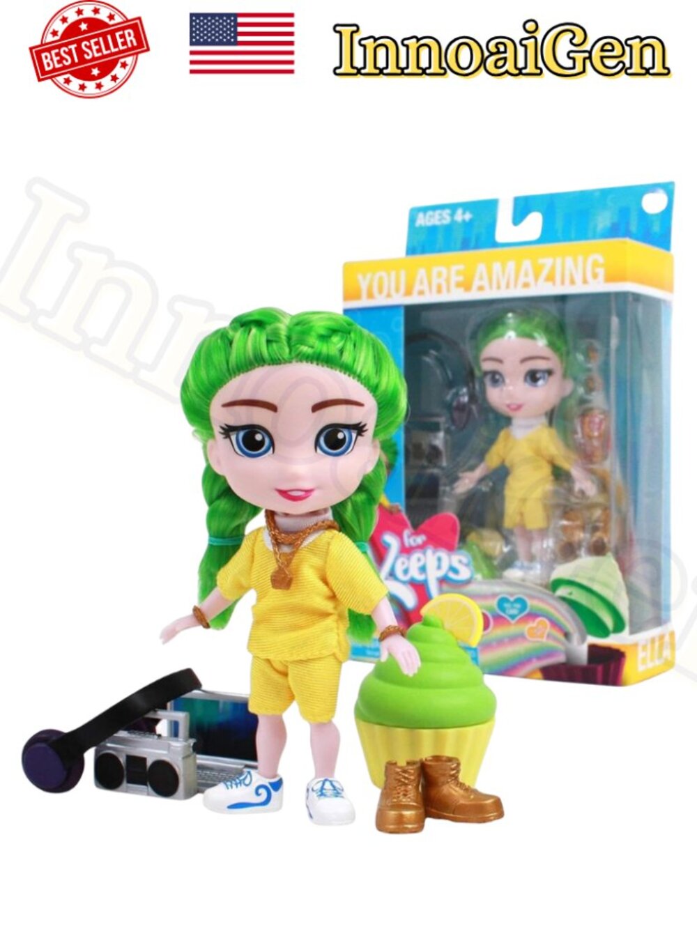 The Loyal Subjects For Keeps Ella Doll Producer Lemon Lime 5.5" Fashion Toy NWT!